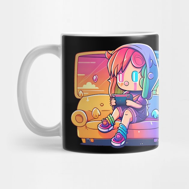 Gamer - Chibi Girl by Canvas & Ink Co.